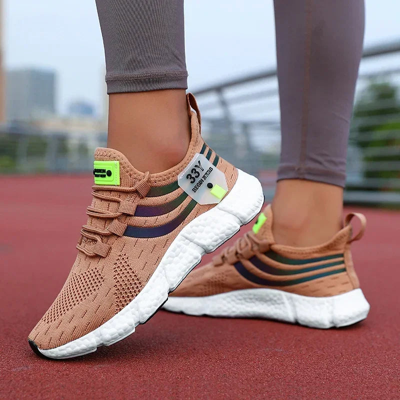 Women's Lightweight Vulcanized Sneakers – Breathable Casual Sports Shoes