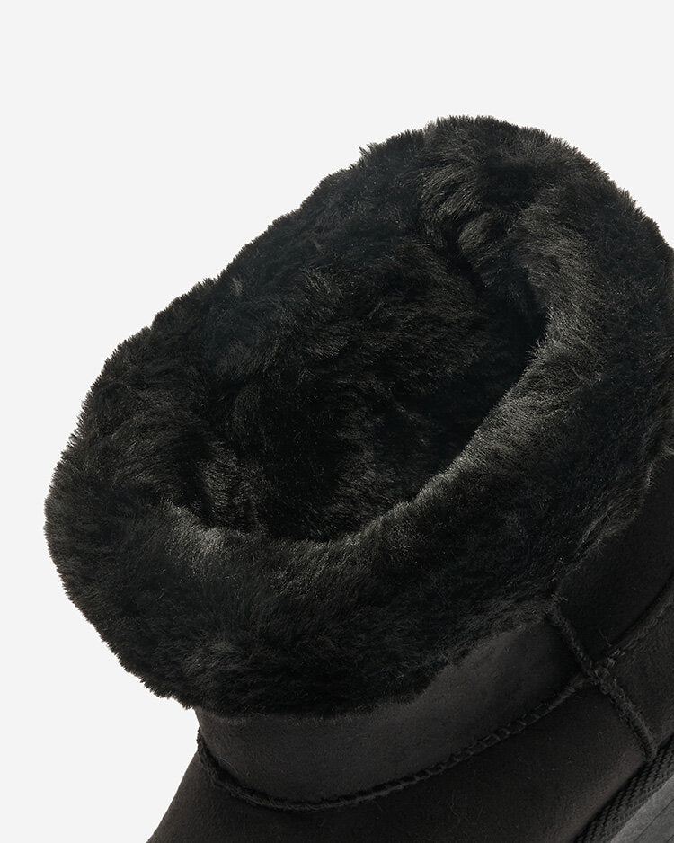 UGG en daim avec fourrure