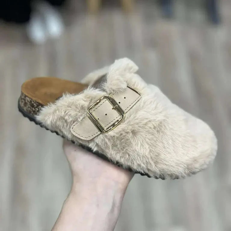 Sabot à fausse fourrure