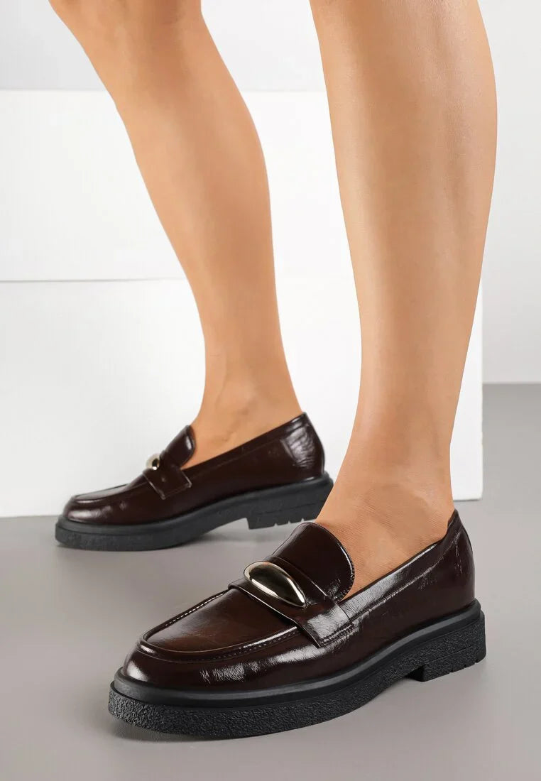 Mocassins classiques décorés d'élégants appliqués