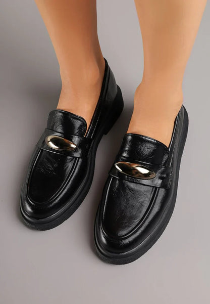 Mocassins classiques décorés d'élégants appliqués