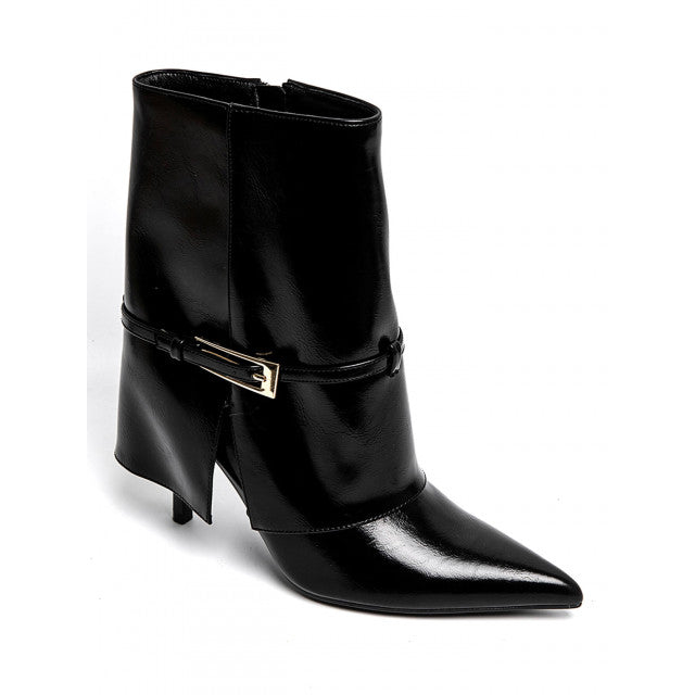 Bottes à talons hauts à boucle métallique