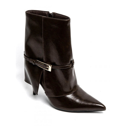 Bottes à talons hauts à boucle métallique