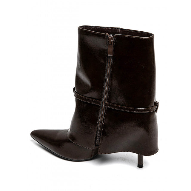 Bottes à talons hauts à boucle métallique