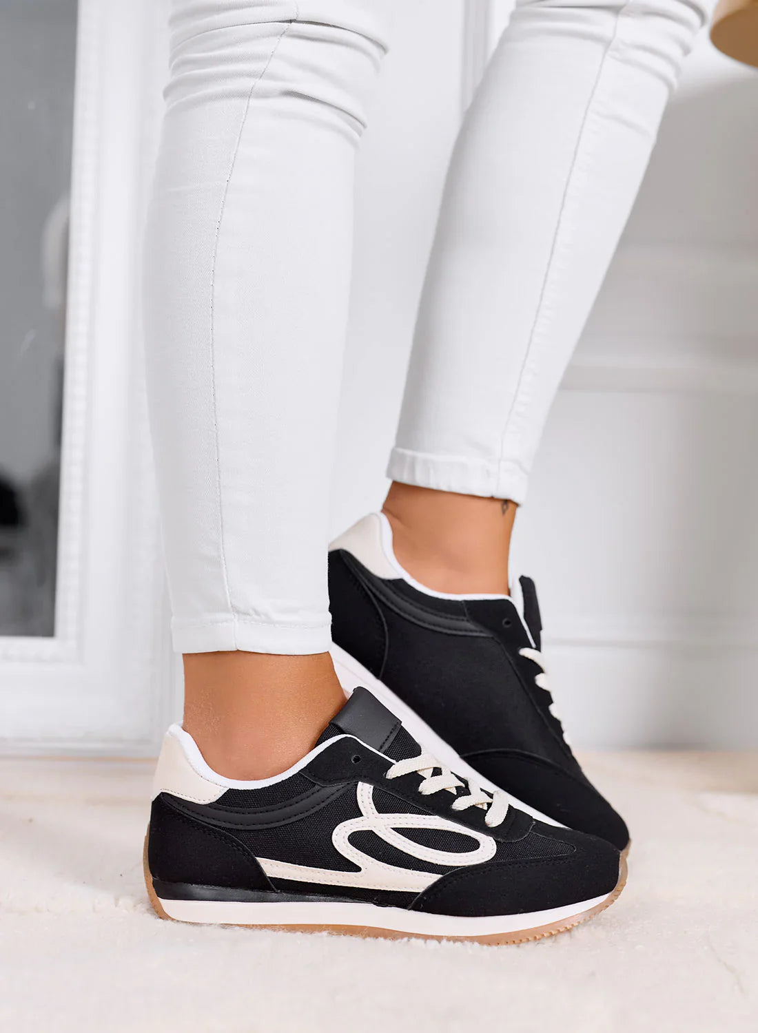 Baskets Avec Semelle En Caoutchouc