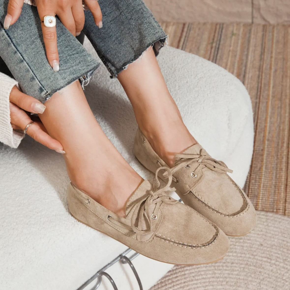 Chaussures bateau pique-nique