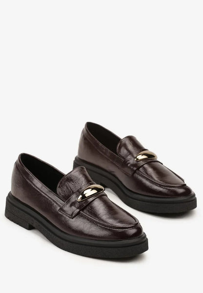 Mocassins classiques décorés d'élégants appliqués