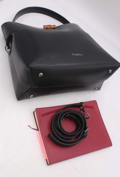 Sac Seau Double Porté Fermoir Bambou