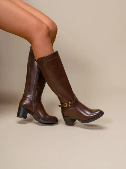 Bottes d'équitation classiques avec bride à la cheville