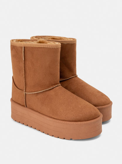 UGG en daim avec fourrure