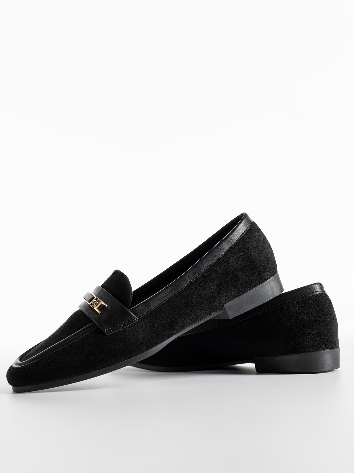 Mocassins en daim avec boucle discrète