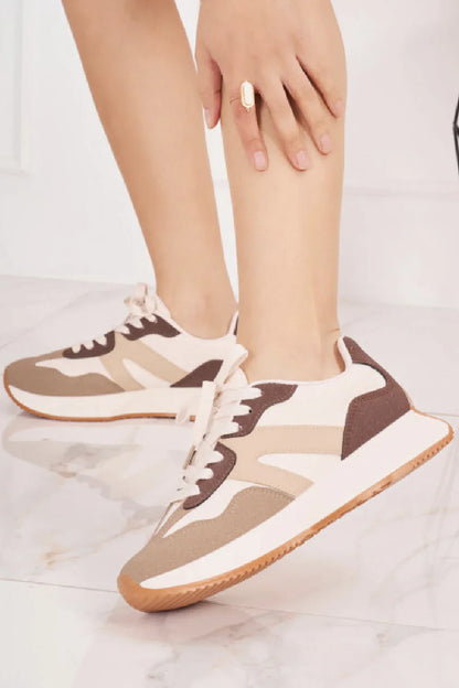 Baskets à lacets pour femmes