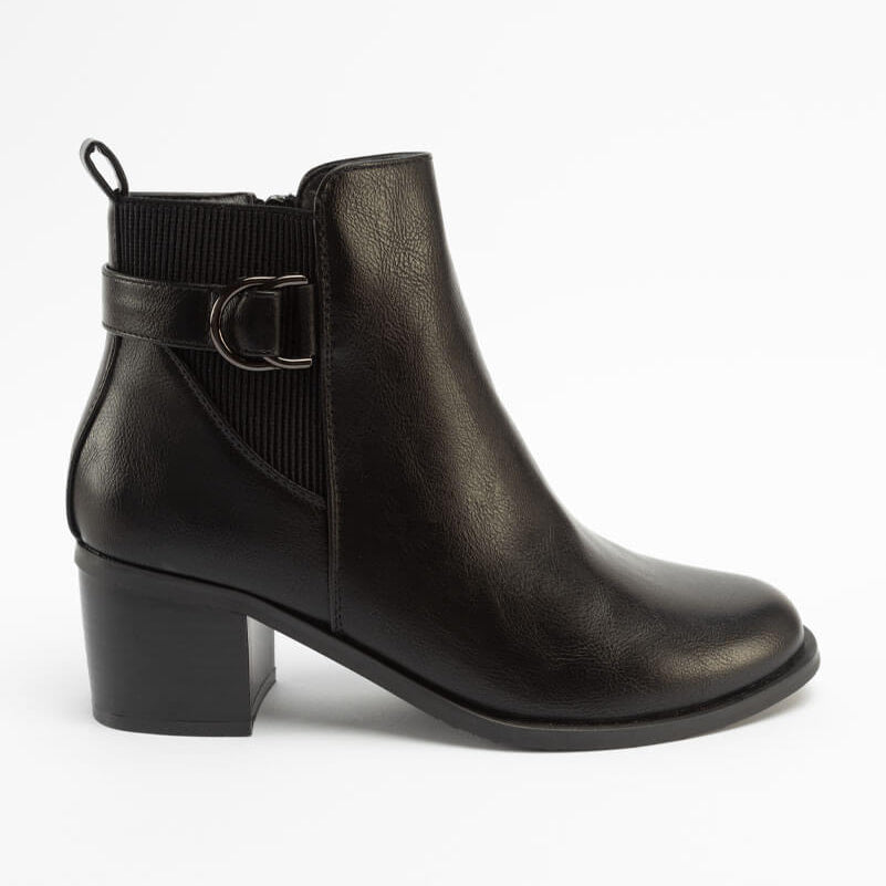 Bottines  à Talon avec Sangle Dorée Votre