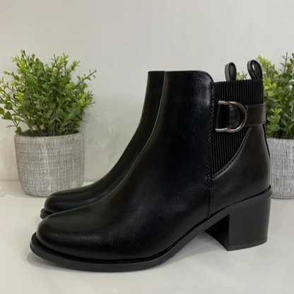 Bottines  à Talon avec Sangle Dorée Votre