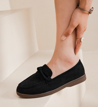 mocassin à semelle fine violine