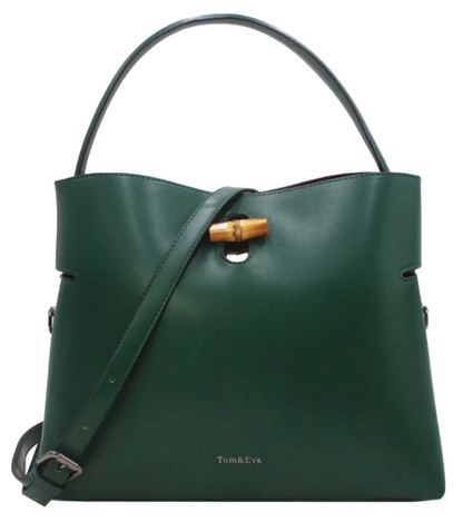 Sac Seau Double Porté Fermoir Bambou