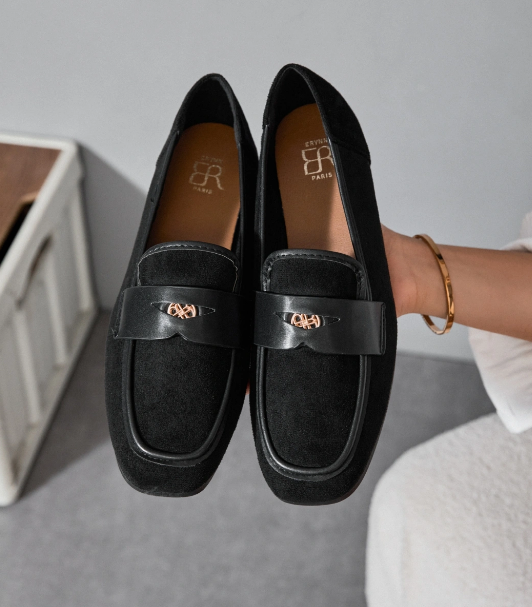 mocassin semelle fine violine