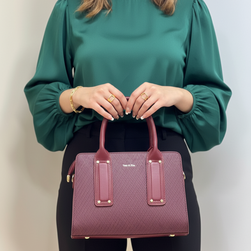 sac à main effet tissu moyen