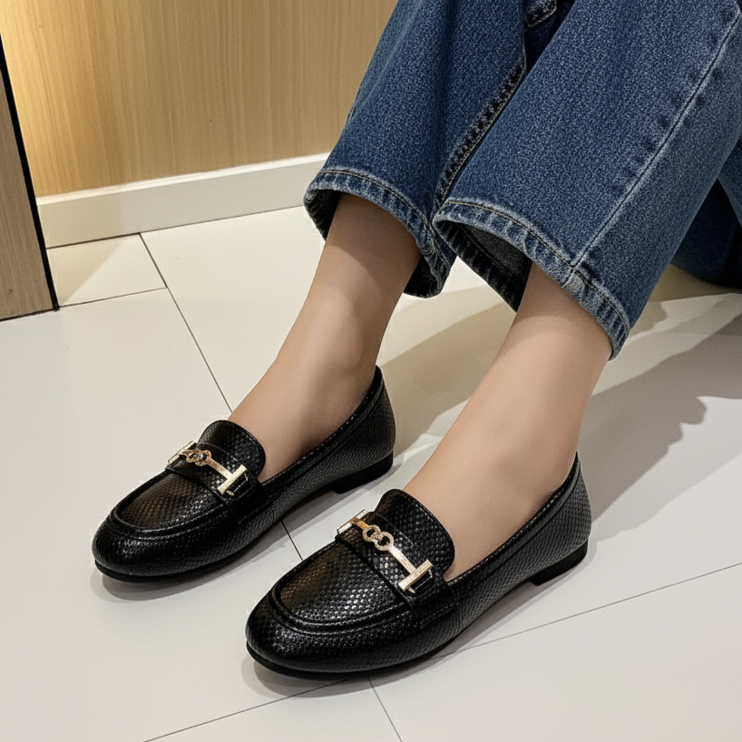 Mocassins avec son petit détail doré