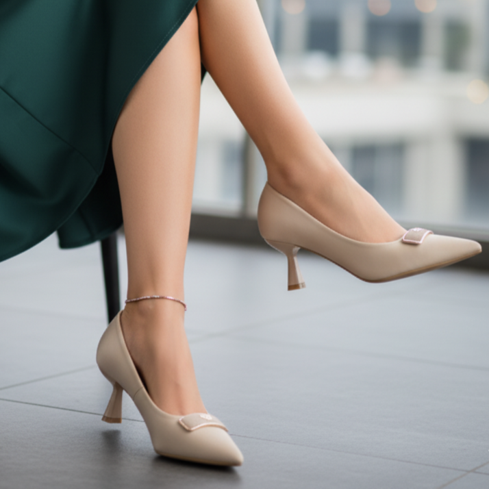 Escarpin à Talons Confortable