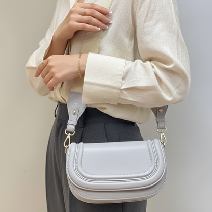 Sac À Bandoulière Tendance À Rabat De Couleur Unie