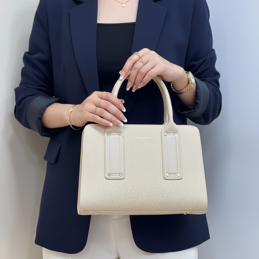 sac à main effet tissu moyen