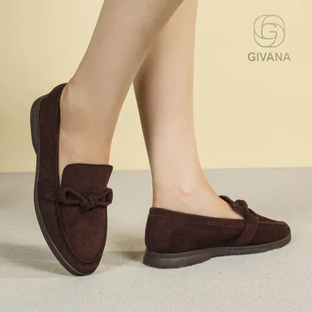 mocassin à semelle fine violine