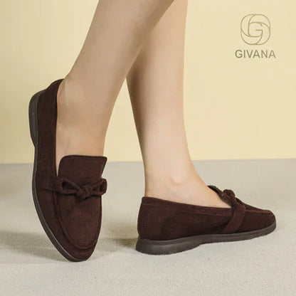 mocassin à semelle fine violine