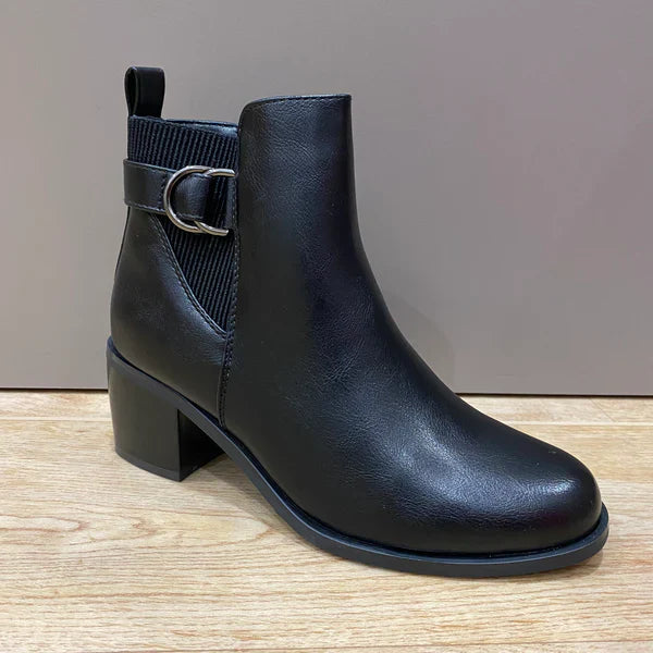 Bottines  à Talon avec Sangle Dorée Votre