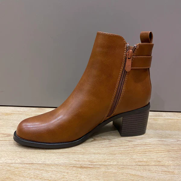 Bottines  à Talon avec Sangle Dorée Votre