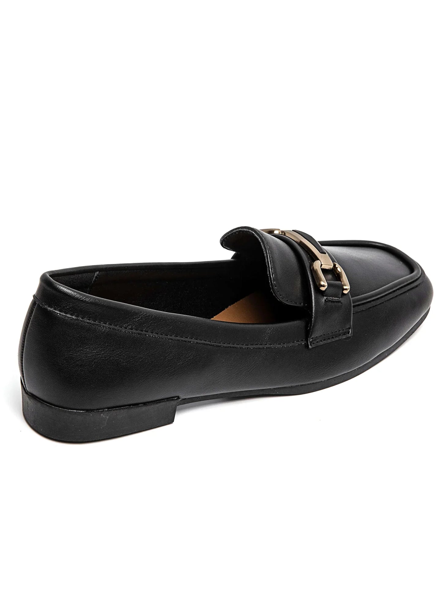 Mocassins en Simili Cuir avec Détail Métallique