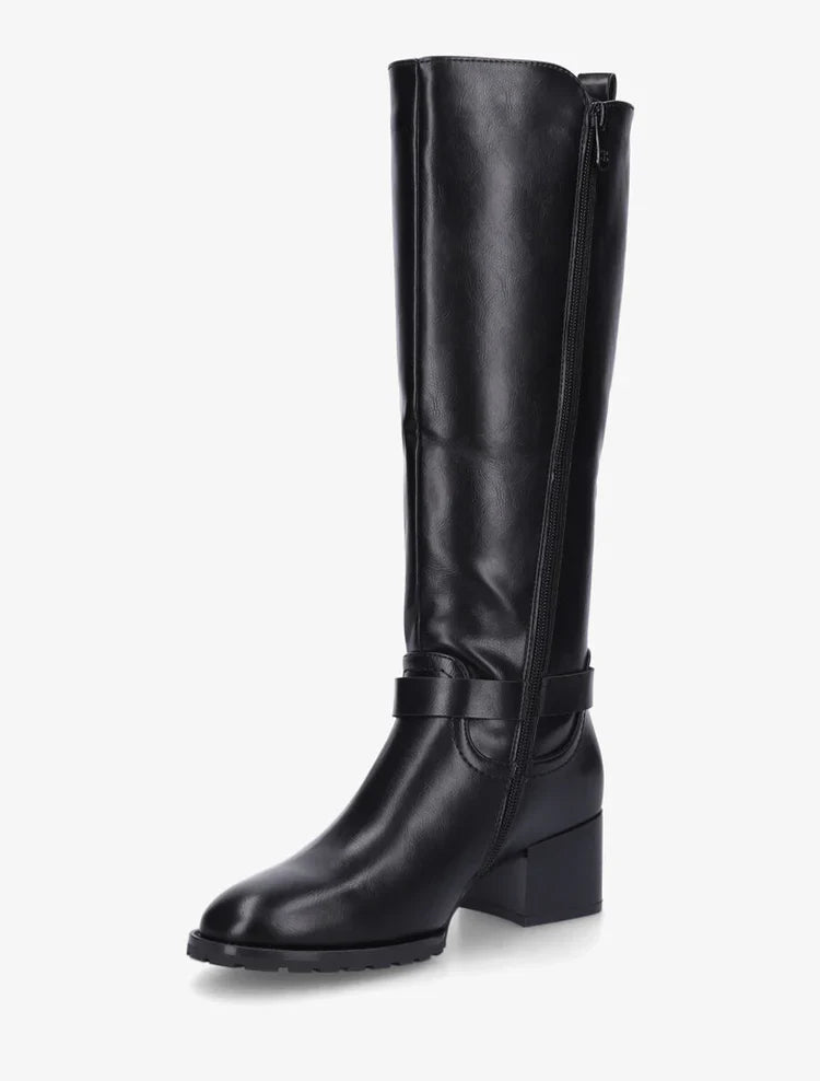 Bottes élastiquées en simili