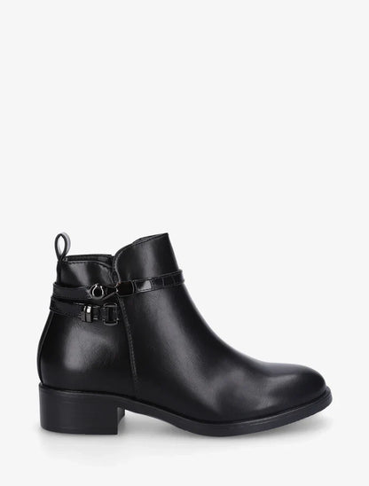 Bottines en simili à lannière imprimé croco