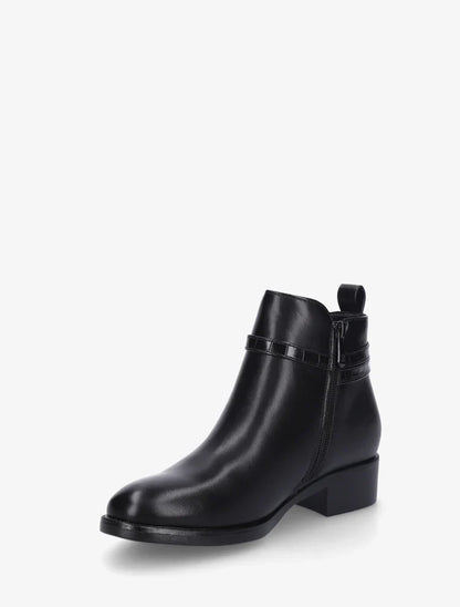 Bottines en simili à lannière imprimé croco