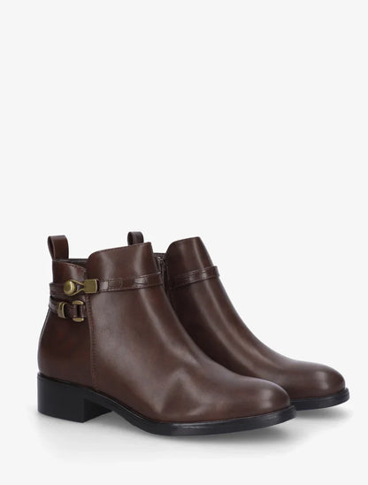 Bottines en simili à lannière imprimé croco