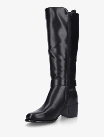 Bottes cavalière élastiquées à boucle