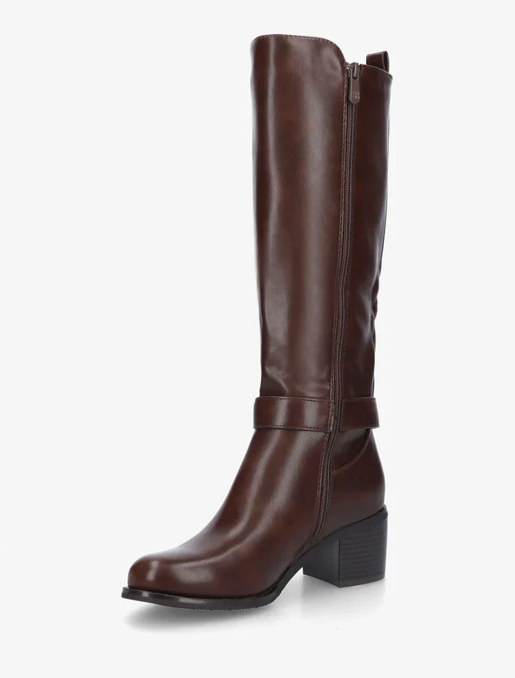 Bottes cavalière élastiquées à boucle