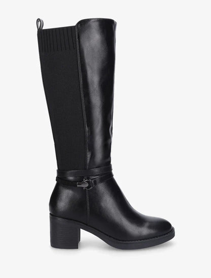 Bottes en simili à sangle tressée