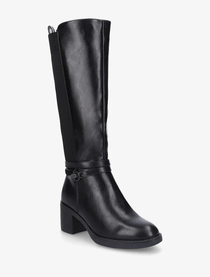 Bottes en simili à sangle tressée