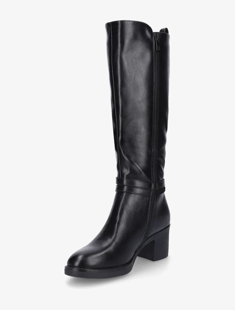 Bottes en simili à sangle tressée