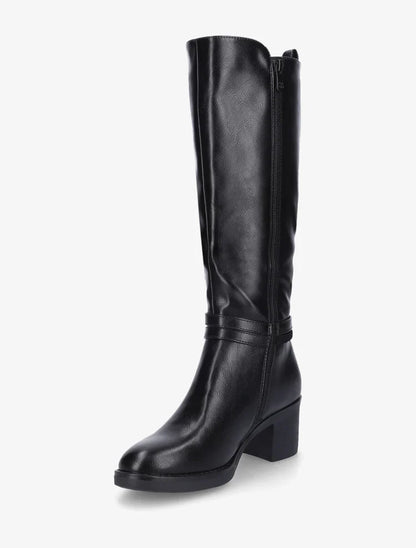 Bottes en simili à sangle tressée