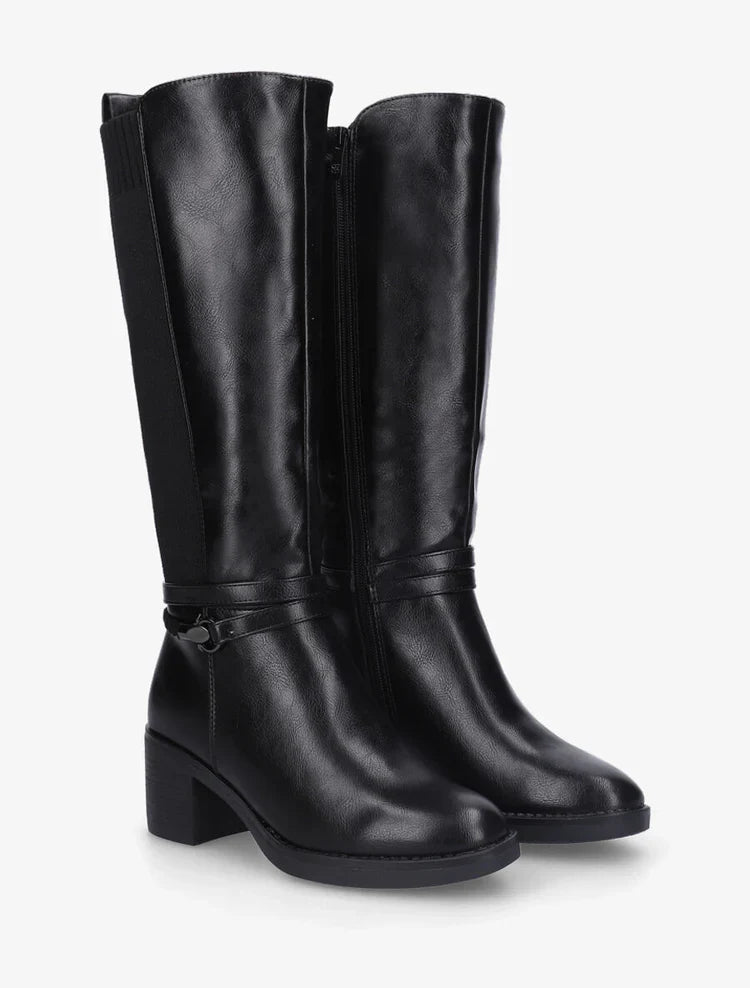 Bottes en simili à sangle tressée