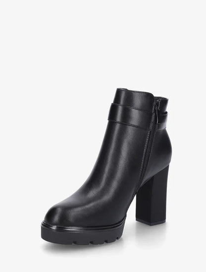 Bottines à talon et boucle fantaisie