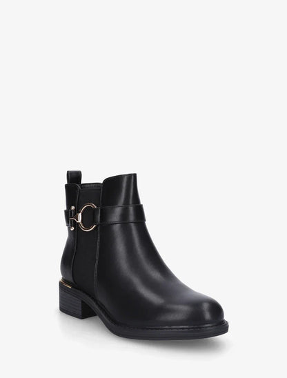 Bottines élastiques à boucle ronde