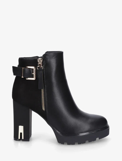 Bottines en simili à talon haut