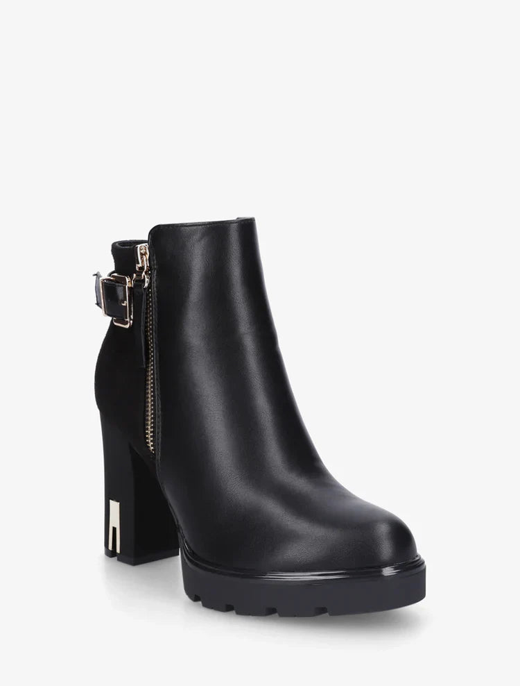 Bottines en simili à talon haut