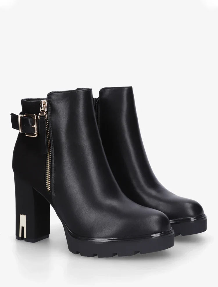 Bottines en simili à talon haut