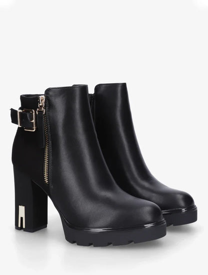 Bottines en simili à talon haut