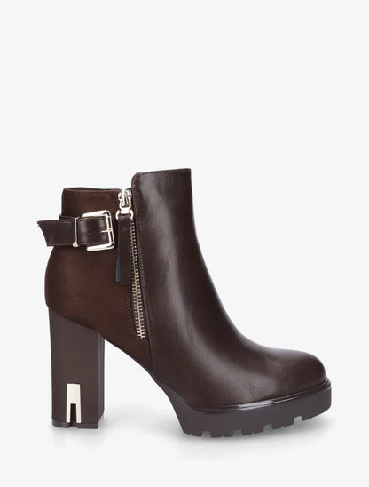 Bottines en simili à talon haut