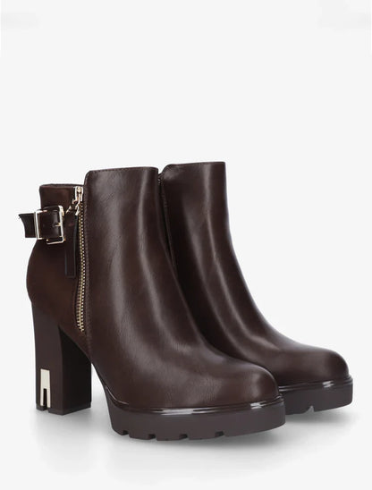 Bottines en simili à talon haut